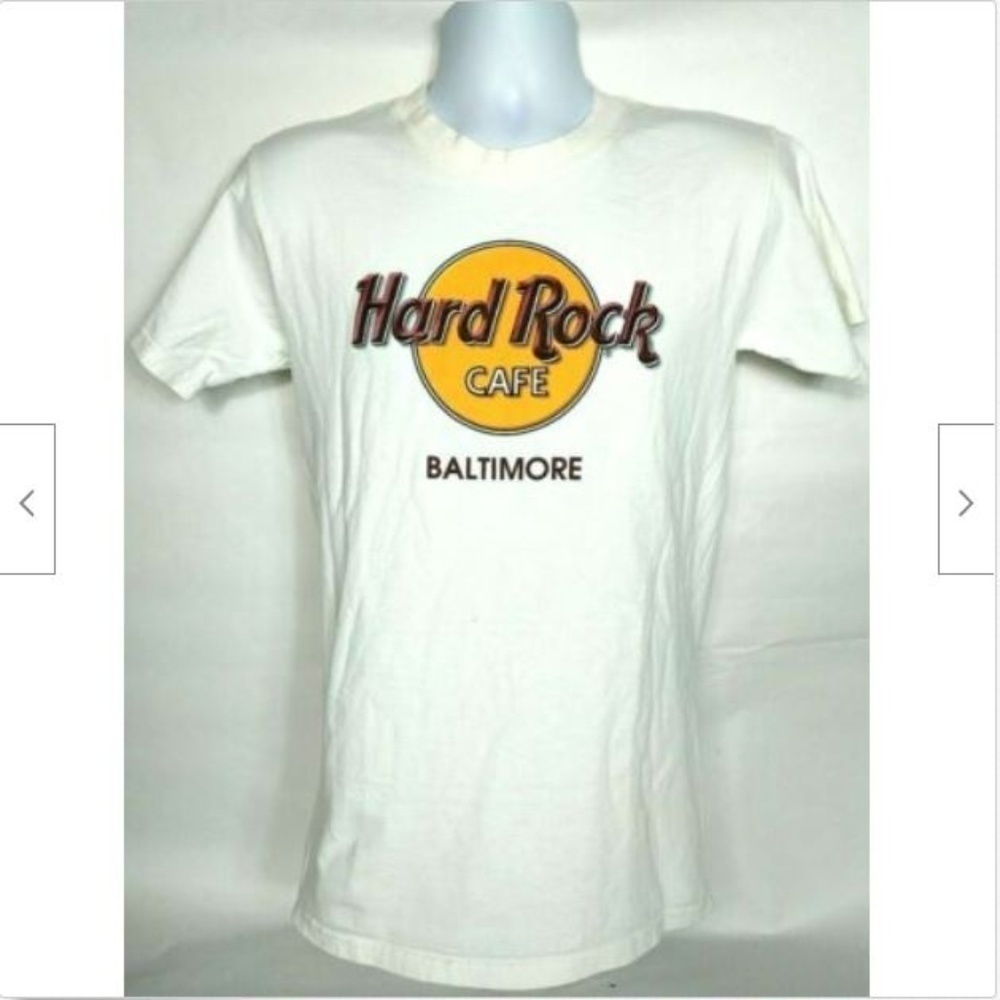 Hard Rock Cafe White Baltimore T Shirt Small